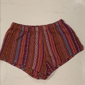 comfy patterned shorts